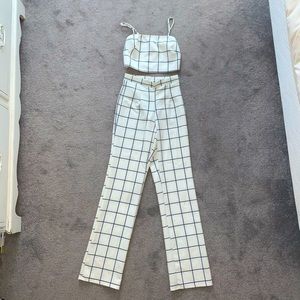 Fashion Nova Striped Two Piece Set